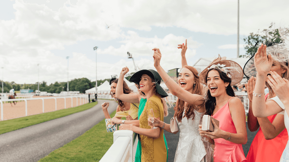 Women cheering at Australian Turf Club Races near Mercure Sydney Parramatta