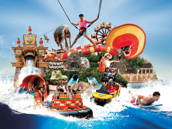 Sunway Lagoon themepark in Bandar Sunway