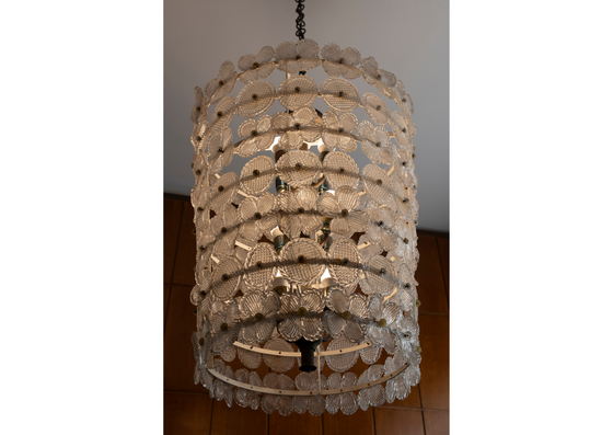 Chandelier crafted with delicate glass beads at Bettoja Hotels Group