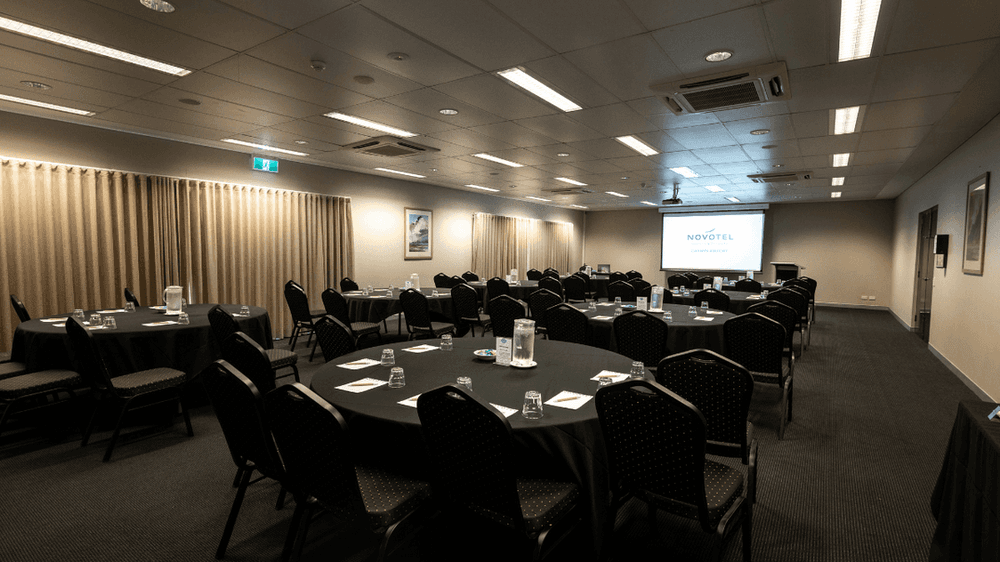 Banquet set-up in Bonaparte Room at Novotel Darwin Airport