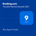 Poster de Booking.com en Ritz Apart Hotel
