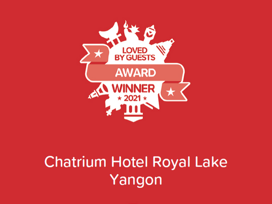 Loved by Guests Awards poster at Chatrium Royal Lake Yangon