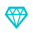 Vector icon of diamond used at Nesuto Hotels