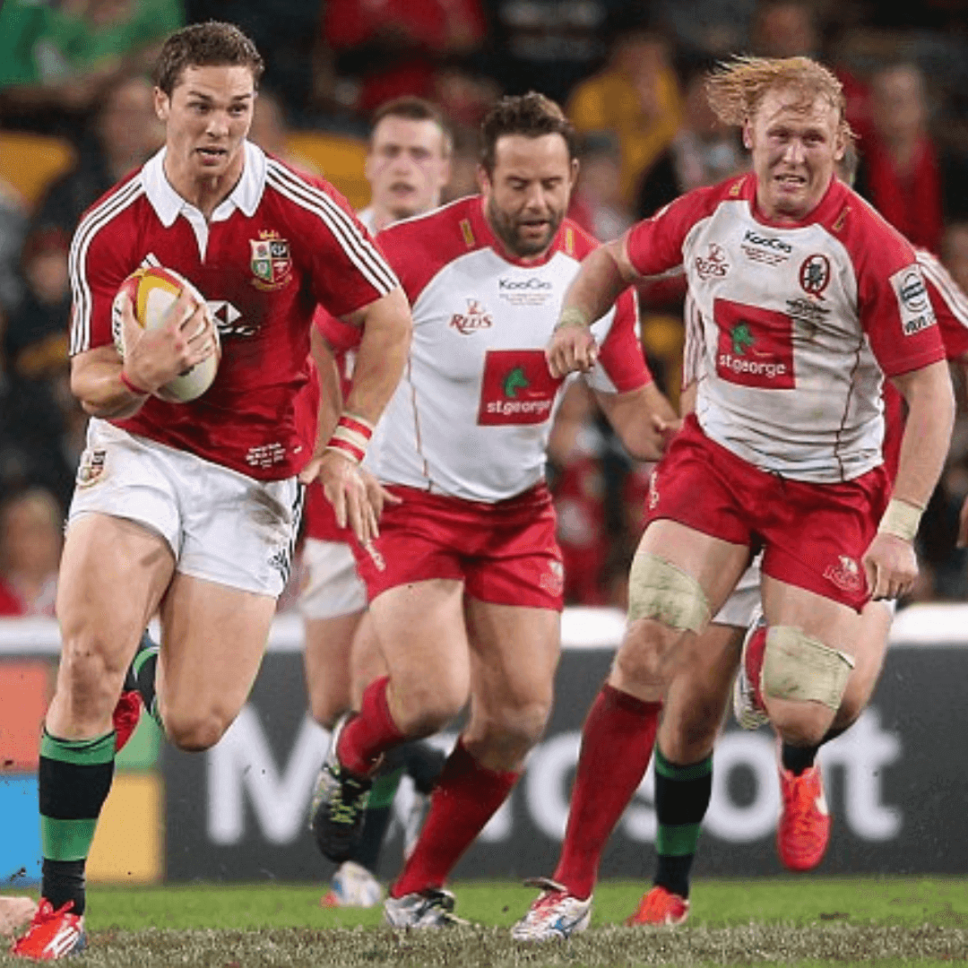 Moment of a rugger match near Royal on the Park Hotel