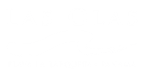 Official white logo of Las Olas Beach Resort