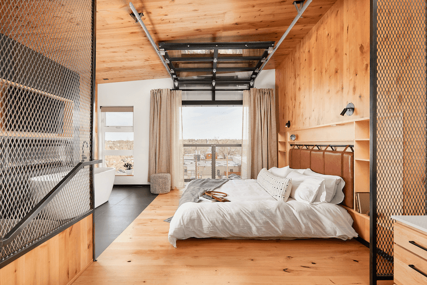 Furniture & wooden interior decor in Suites at Kinship Landing
