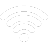 Vector white icon of WiFi used at Hotel X Toronto