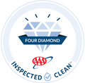 Four Diamond Inspected Clean badge by AAA used at The Eliot Hotel