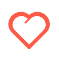 Vector icon of heart used at Nesuto Hotels
