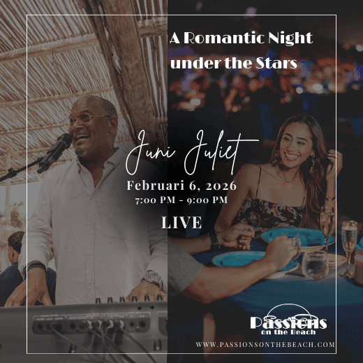 Poster for Juni Juliet's live romantic night under the stars on February 6, 2026.