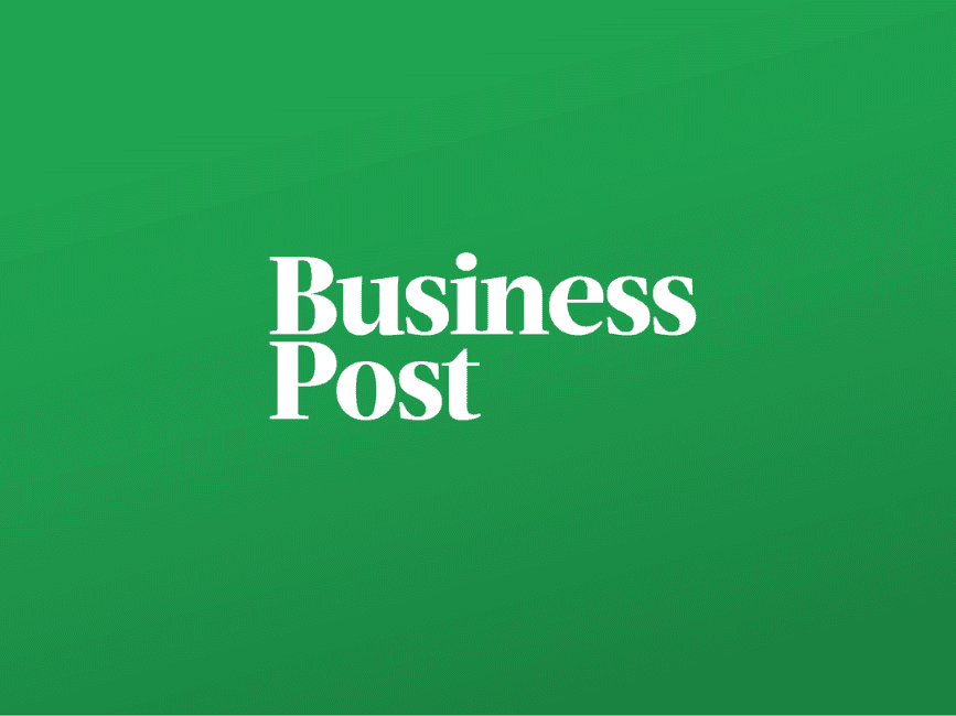 Business Post logo in front of a green background