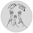 Vector illustration of Commencement & Graduation used at La Tourelle Inn & Spa