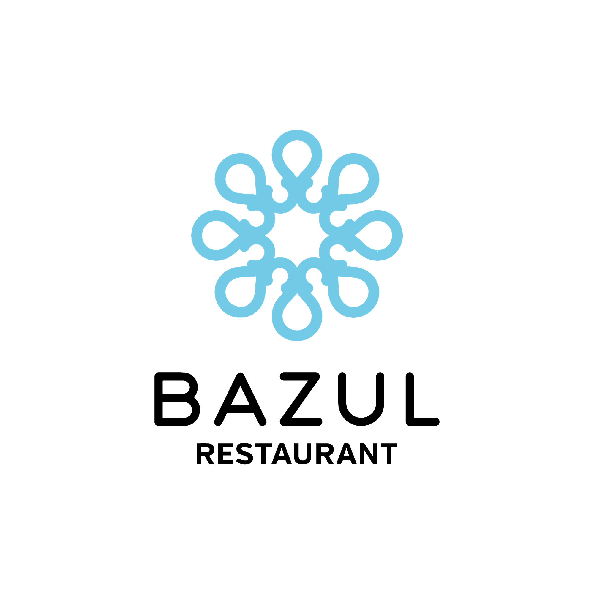 Official logo of Bazul Restaurant used at Indura Resort