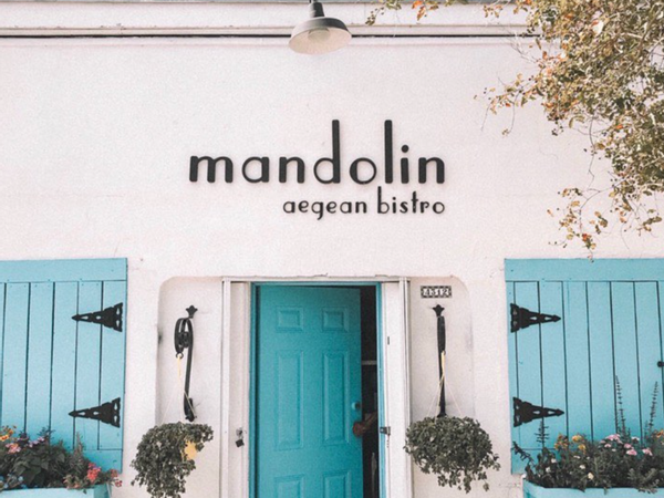 Ambient exterior of  Mandolin  Aegean Bistro restaurant showing 