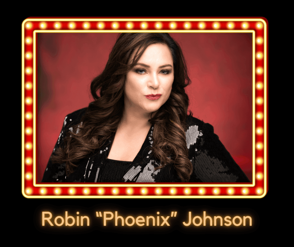 Poster featuring Robin Phoenix Johnson used at The Inn at Willow Grove