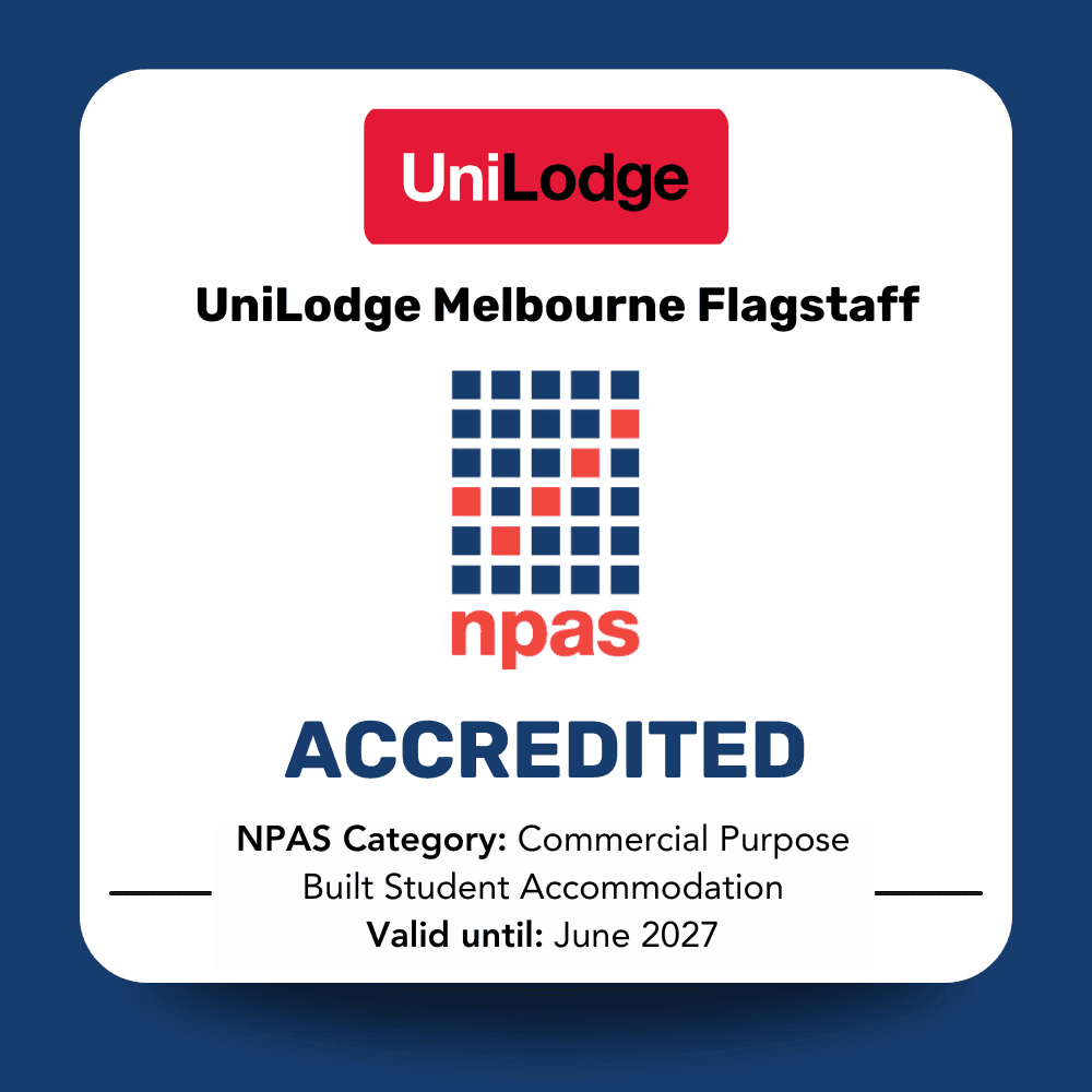 UniLodge Melbourne Flagstaff Accreditation Tile