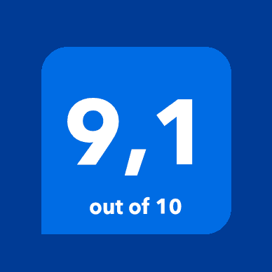 Booking.com Traveller Review Awards 2026, awarded to DUPARC Contemporary Suites, ranked 9.1 out of 10.