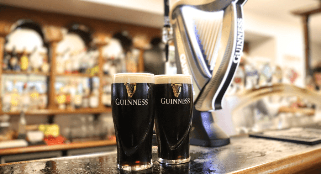 Glass of Beer at Fenians Irish Pub 