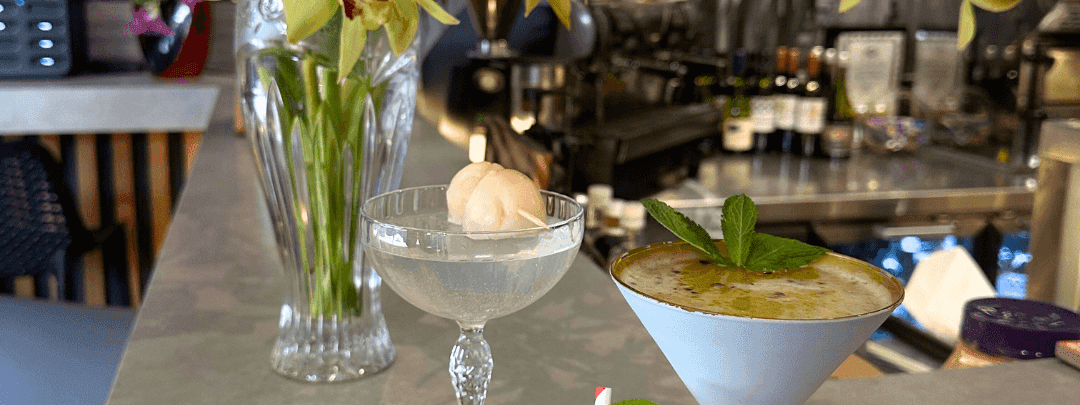 Ibis cocktails happy hour with lychee martini and various others