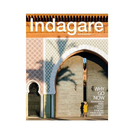 A magazine cover of Indagare at Rome Luxury Suites
