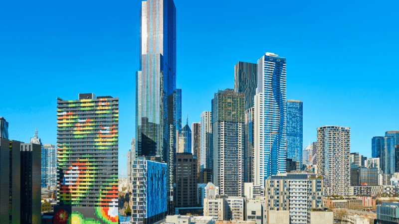 Melbourne rooftop view