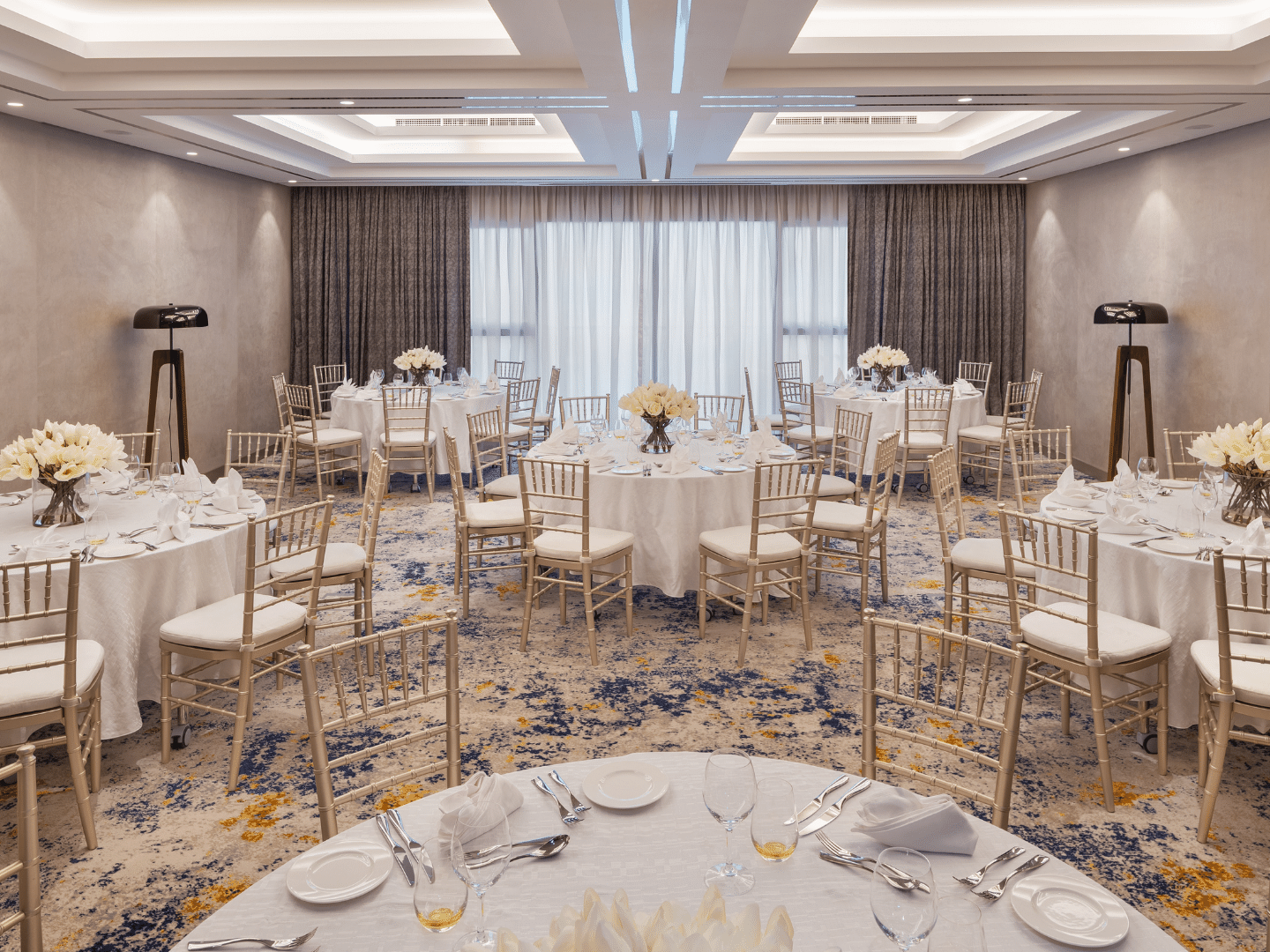 Banquets arranged in Business Studio 1 at Paramount Hotel Midtown