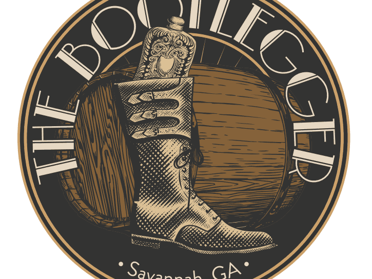 The Bootlegger Savannah GA logo used at River Street Inn