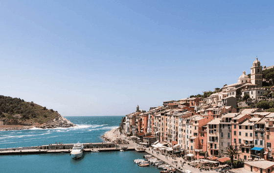 vista dalle camere del grand hotel portovenere