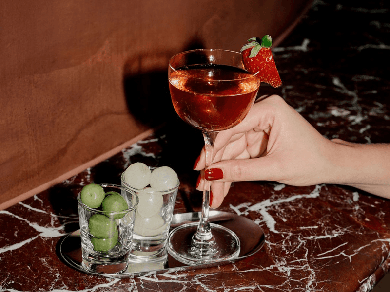 Strawberry Vodka Gimlet