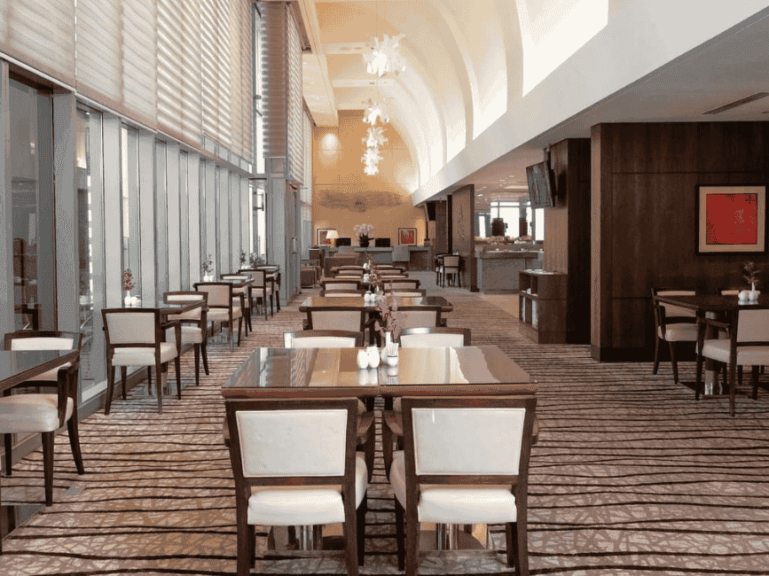 Interior of Carlton Hotel Singapore Premier Club Lounge