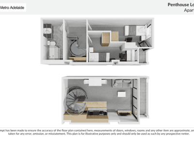 Penthouse Loft Standard Floorplan