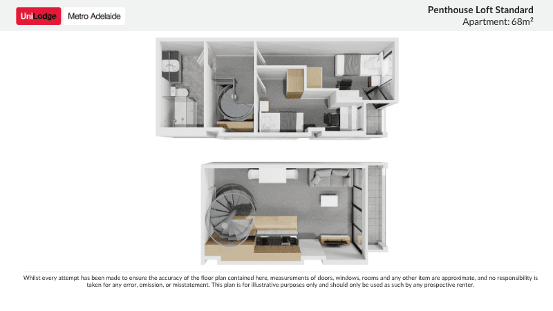 Penthouse Loft Standard Floorplan