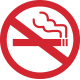 Smoking free icon used at Gouverneur Hotel Trois Rivieres