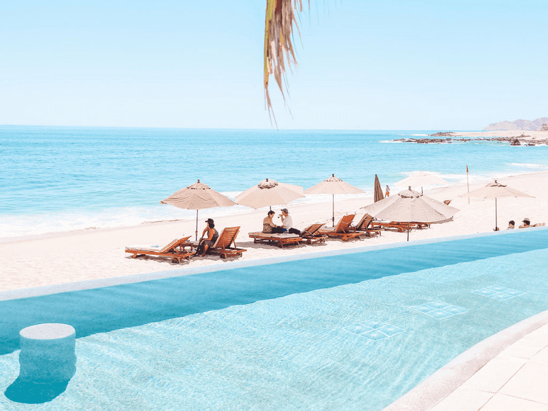 Sunbathing area at Marquis Los Cabos Resort