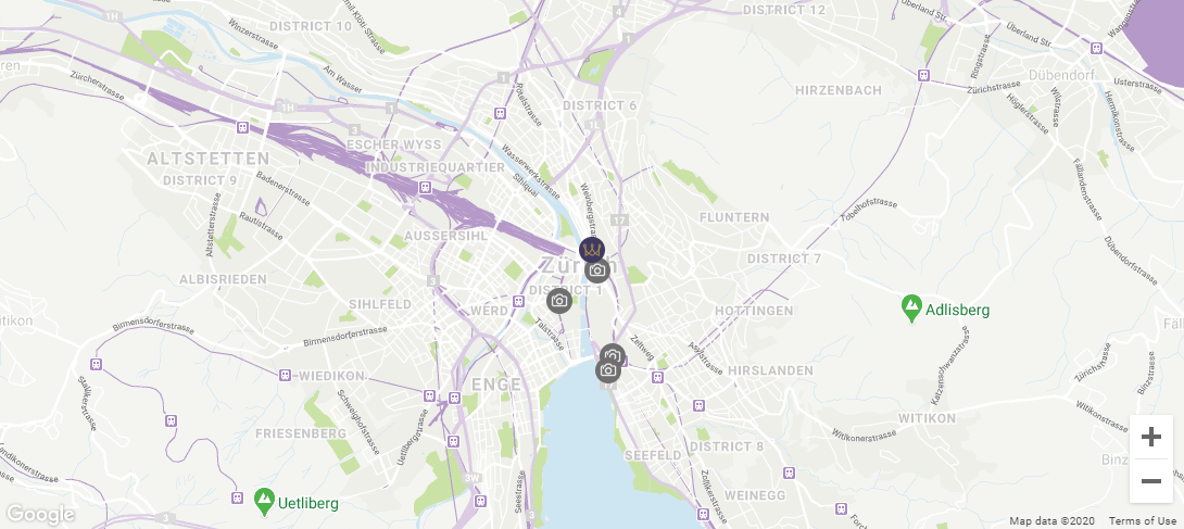 Map Location Central Plaza Hotel Zurich