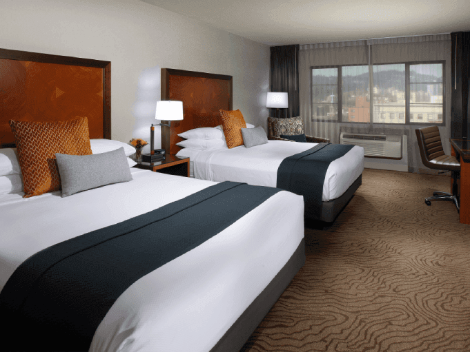 Deluxe Queen Queen Room with two beds at Paramount Hotel Portland