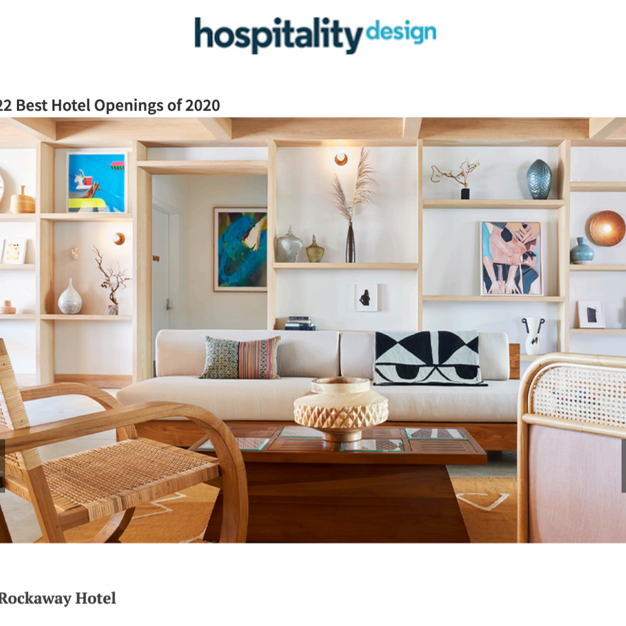 Article about The Rockaway Hotel in Hospitality Design