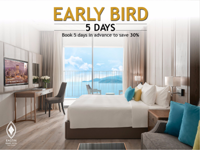 Early Bird offer poster at Eastin Hotels