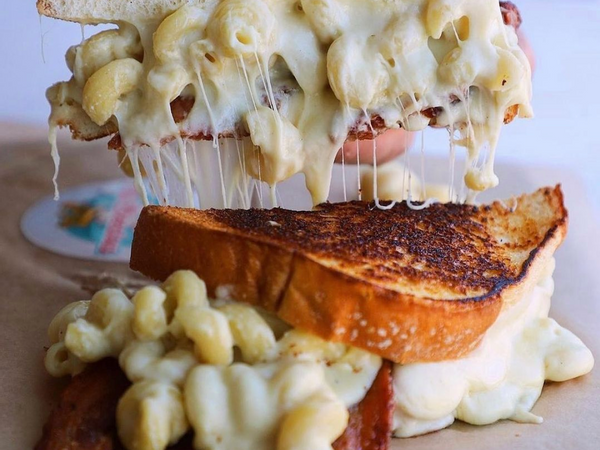 Ms cheezious mac and cheese  sandwich 