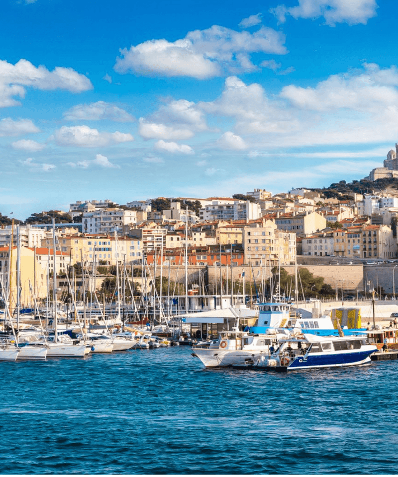 View of Old Port of Marseille near Oceania Hotels