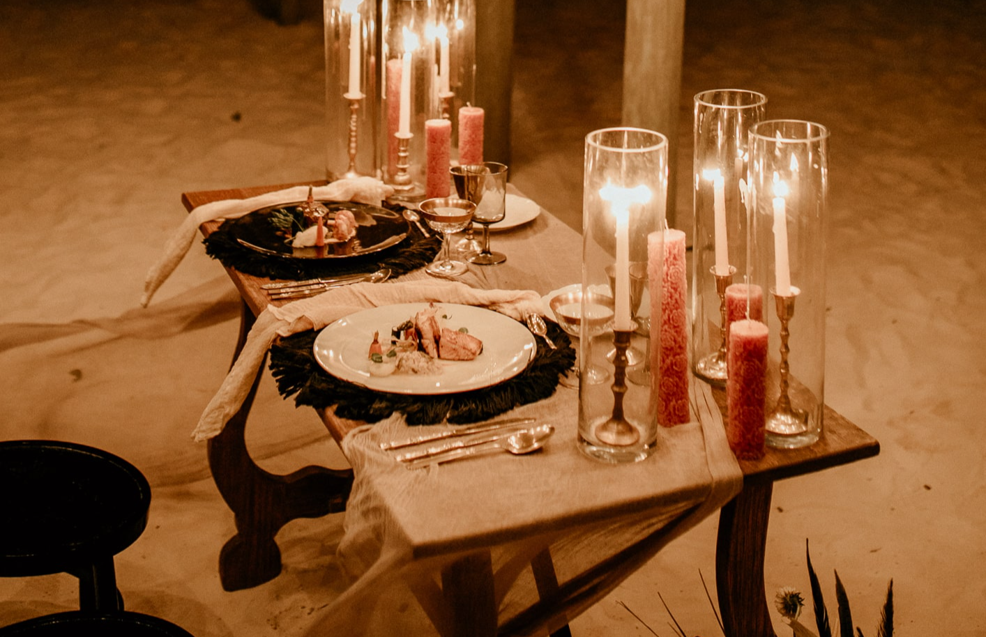 Cena a la luz de las velas en The Explorean Cozumel