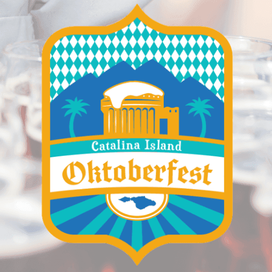 Ctalina Island Oktoberfest badge used at Catalina Island Company