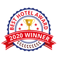 Best Hotel Award logo at Beach House Dewey