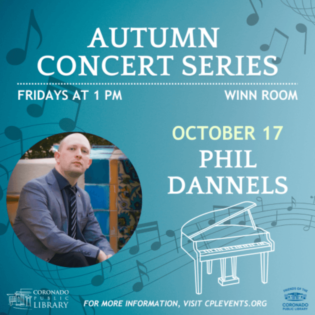 Autumn Concert Series Featuring Phil Dannels | What to do in San Diego | El Cordova Hotel