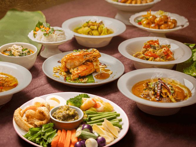 A table with a variety of delicious dishes.