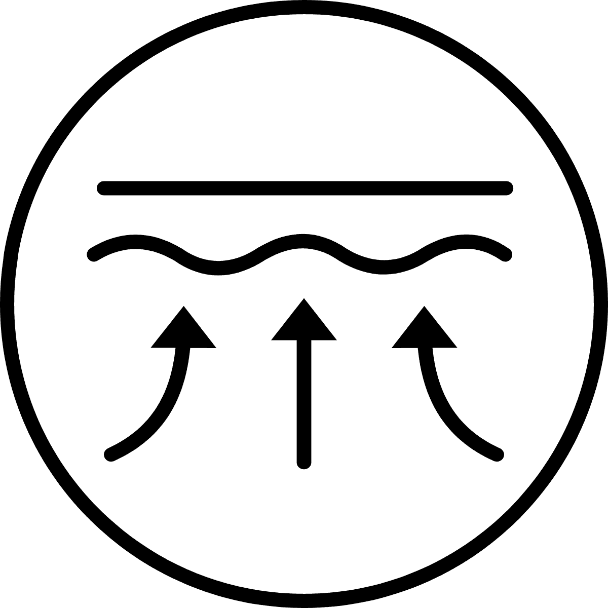  Vector icon of skin absorption used at Hotel X Toronto