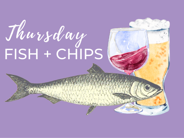 Fish & Chips Deal with Wine or Beer at The Green Dining