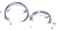 Illustration of two soap bubbles floating on water with bubbles around at Tambua Sands Beach Resort Nadi Fiji نادي