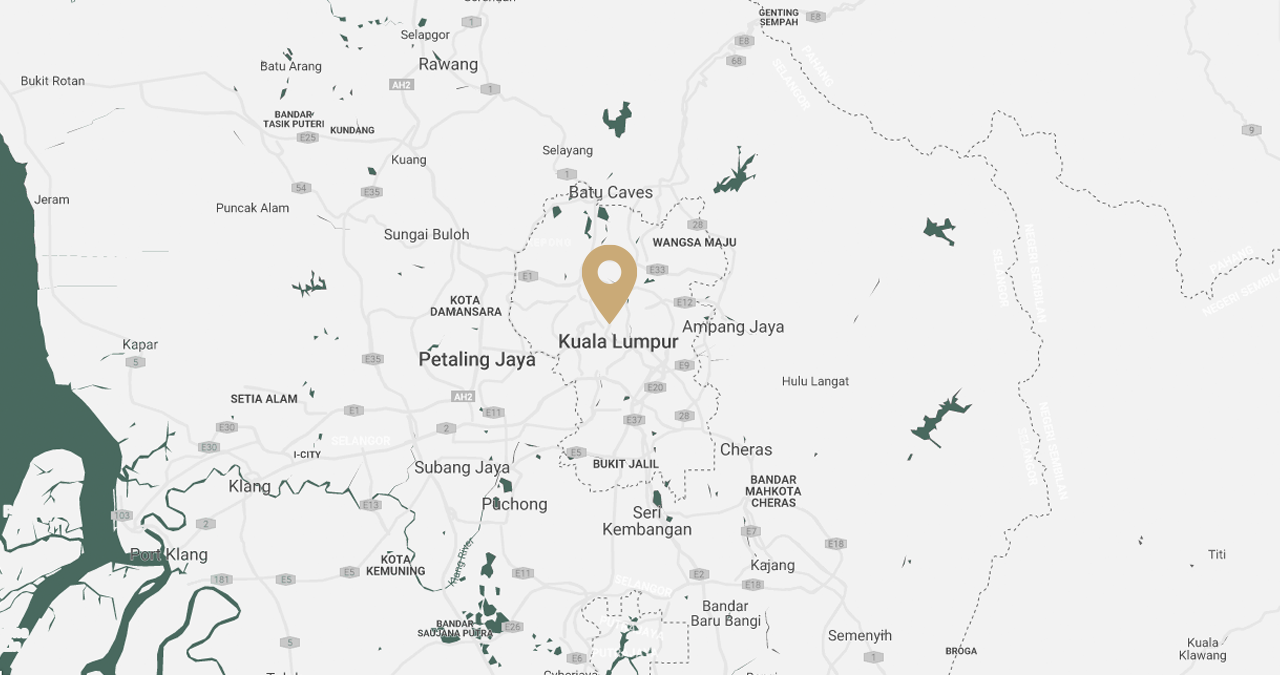 Google map of Sunway city used at Sunway Resort