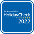 Logo of Holiday Check 2022 used at Liebes Rot Flueh